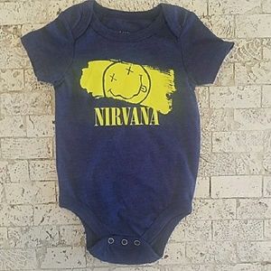 2 nirvana onesies, size 12 months
